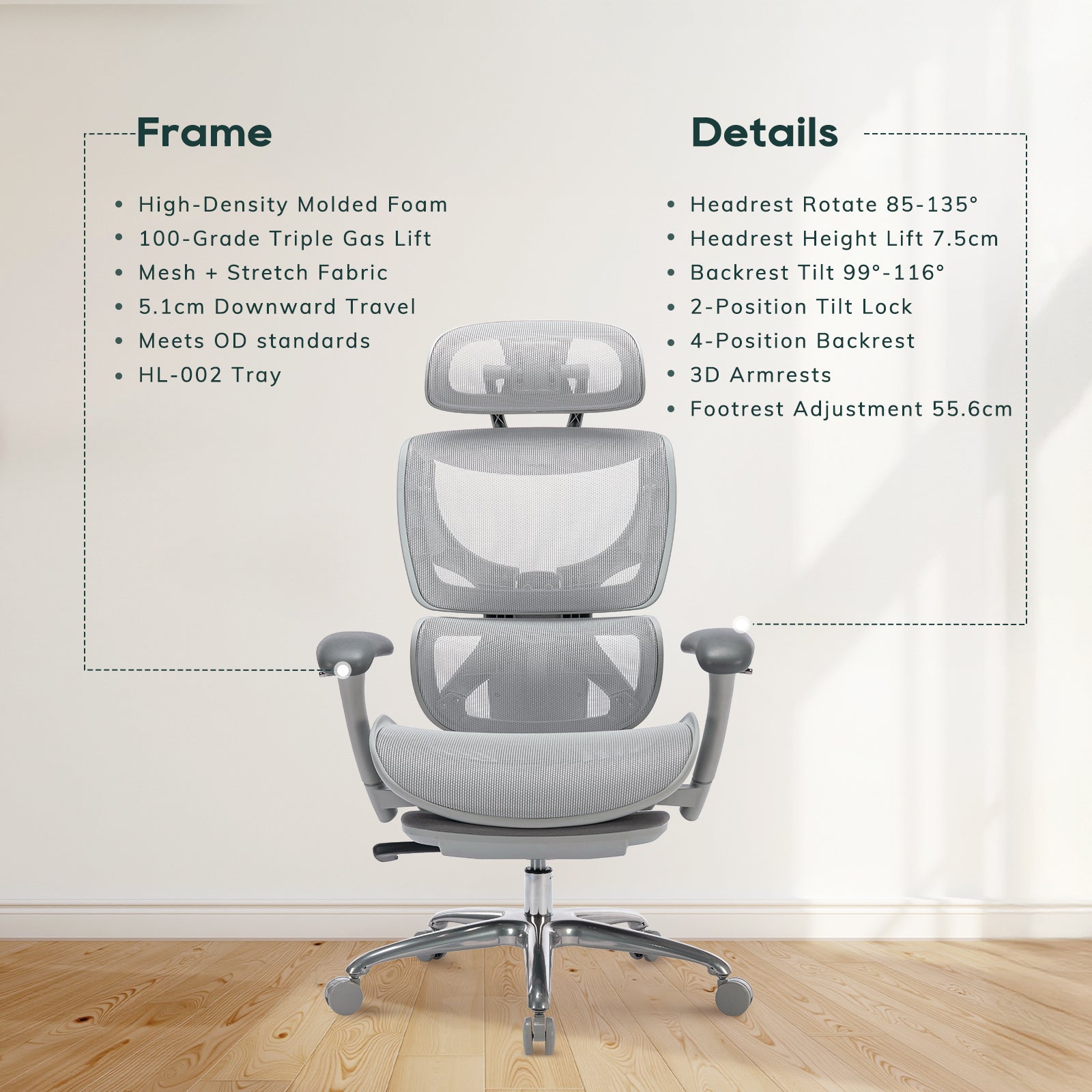 COLAMY AERIX Futuristic Ergonomic Office Chair