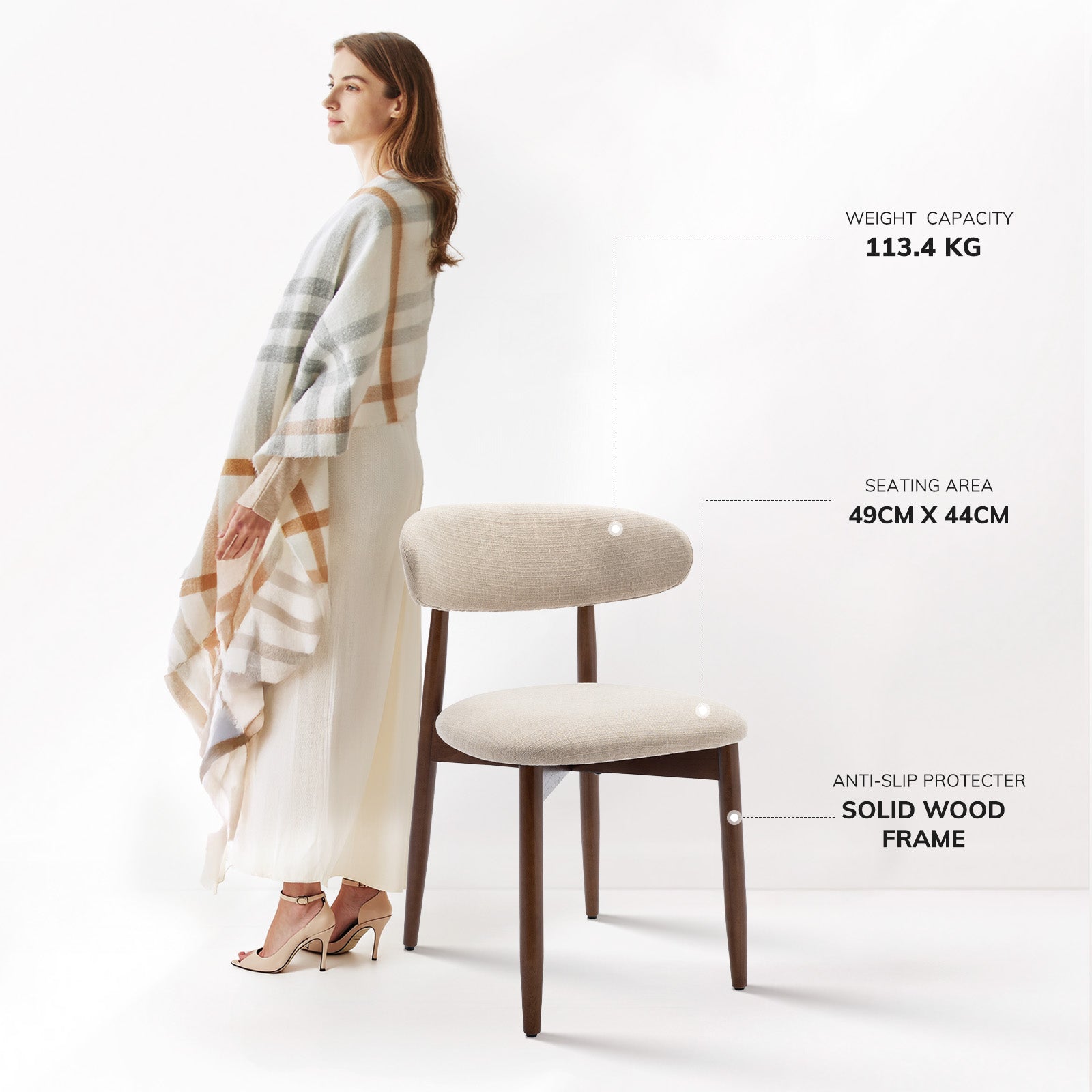 COLAMY NOYA Mid-Century Modern Dining Chair-PRE-ORDER