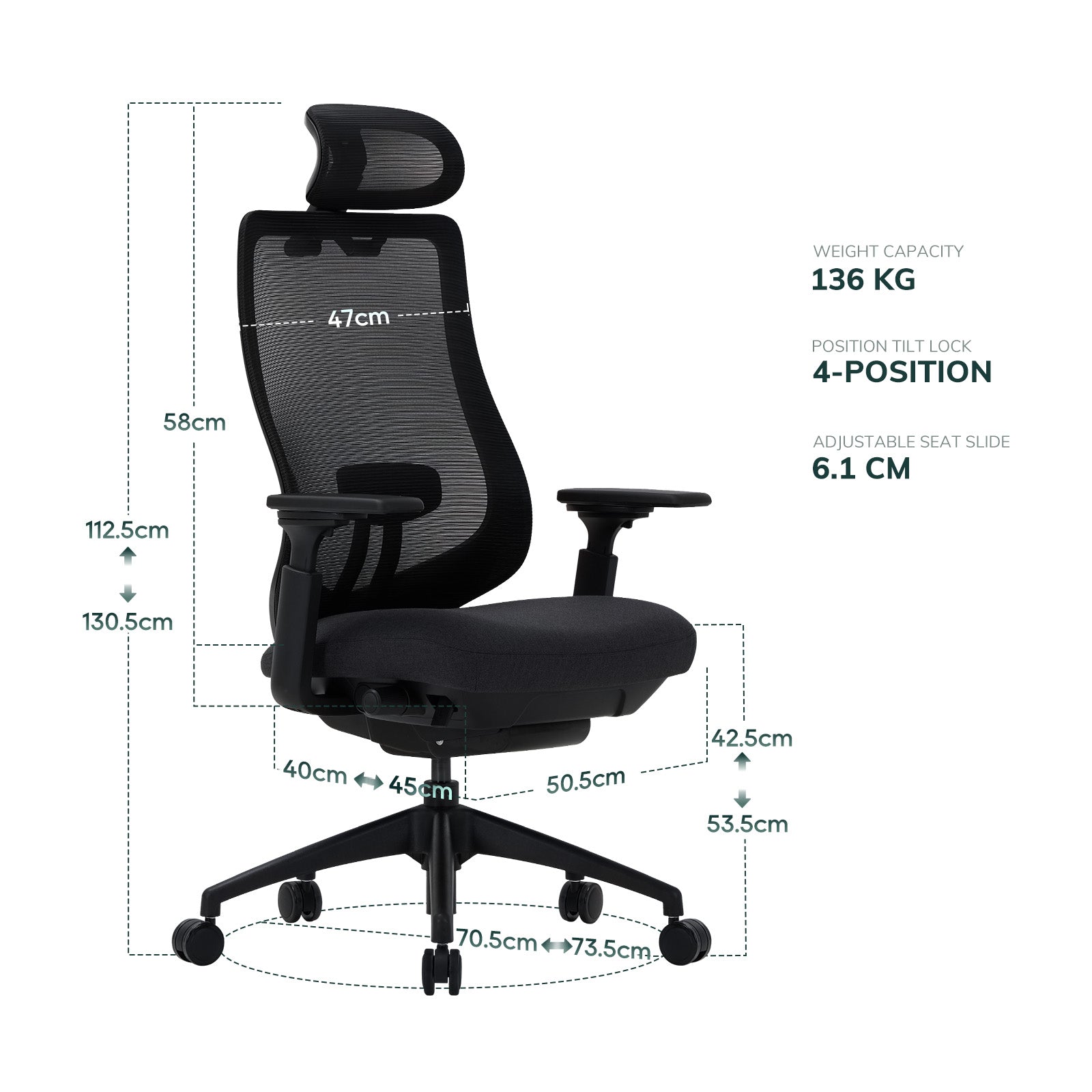 COLAMY ATLAS-01 Executive Ergonomic Office Chair