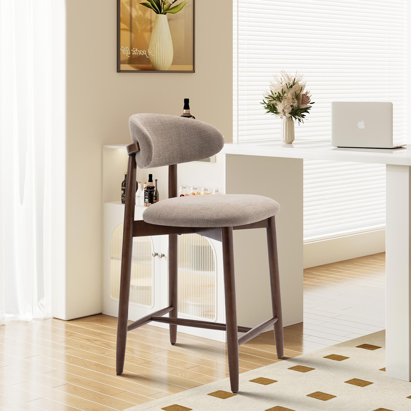COLAMY ARLA Scandi Minimalist Dining Chair
